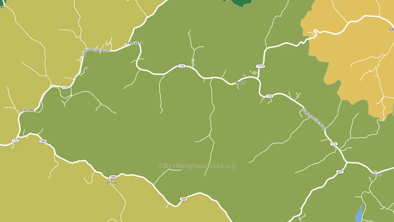 Moon, KY block-group voter-turnout map