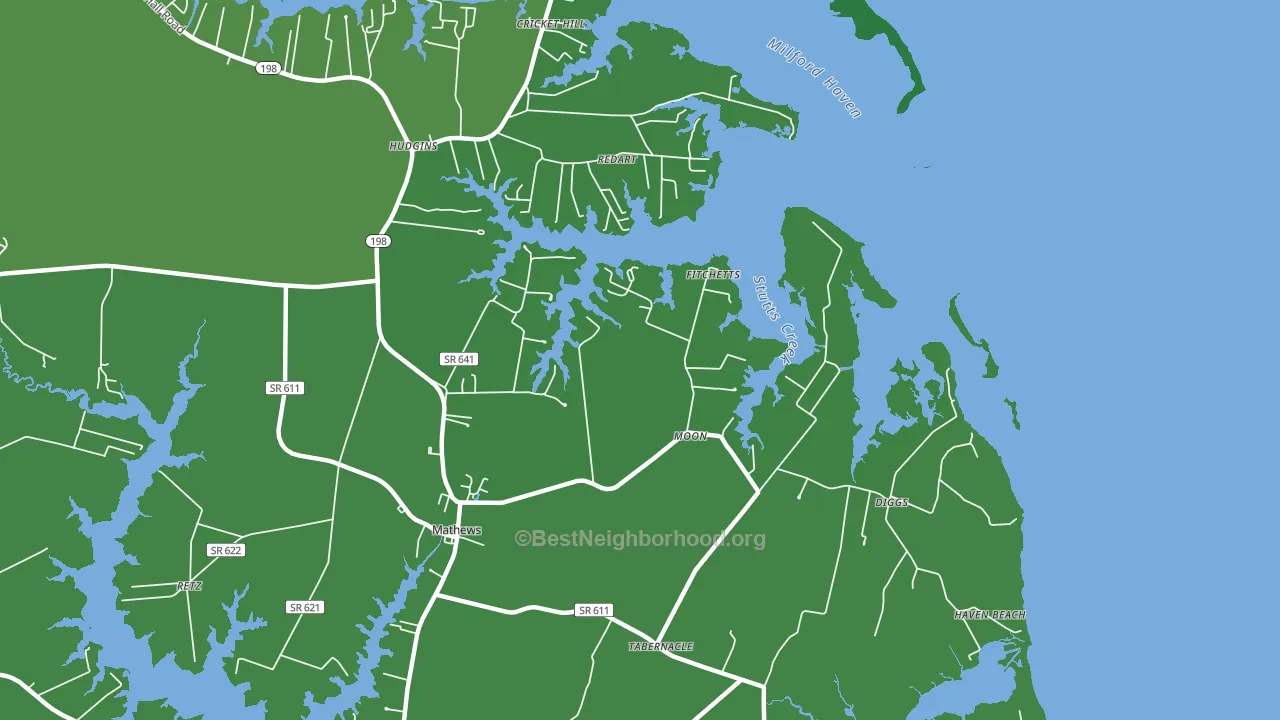 Moon, VA block-group voter-turnout map