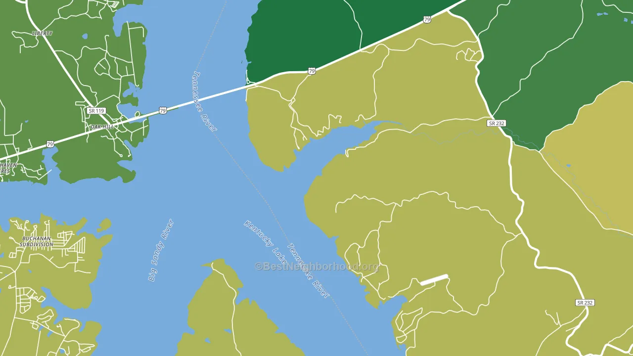 Moons, TN block-group voter-turnout map