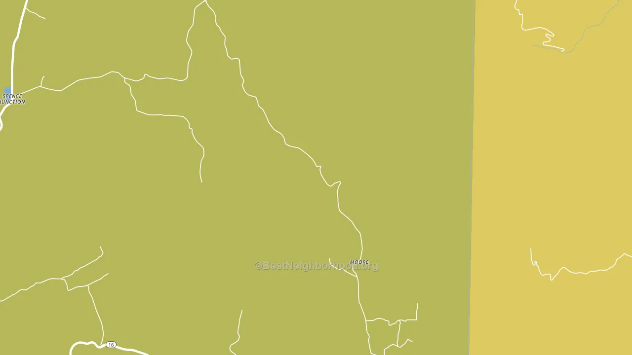 Moore, AR block-group voter-turnout map