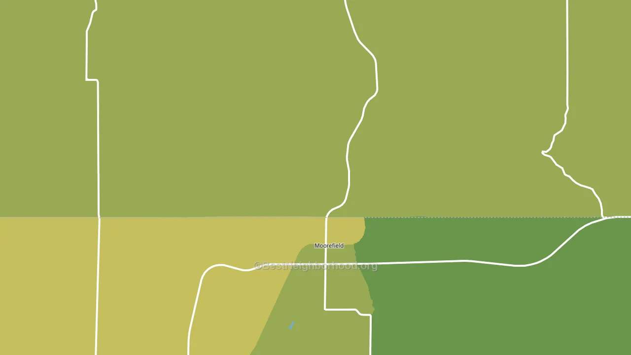 Moorefield, NE block-group voter-turnout map