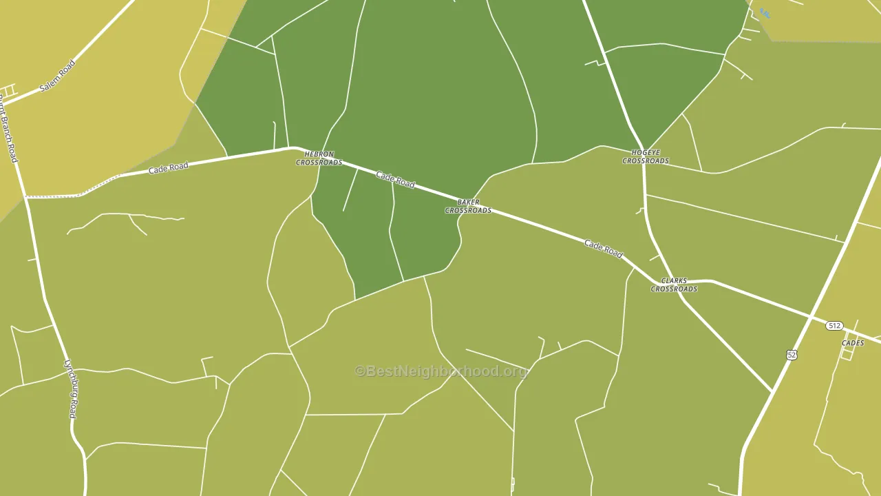 Moores Crossroads, SC block-group voter-turnout map