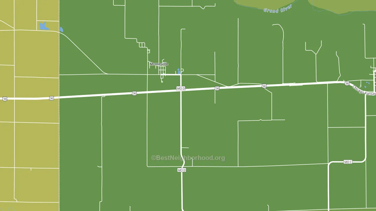 Mooresville, MO block-group voter-turnout map