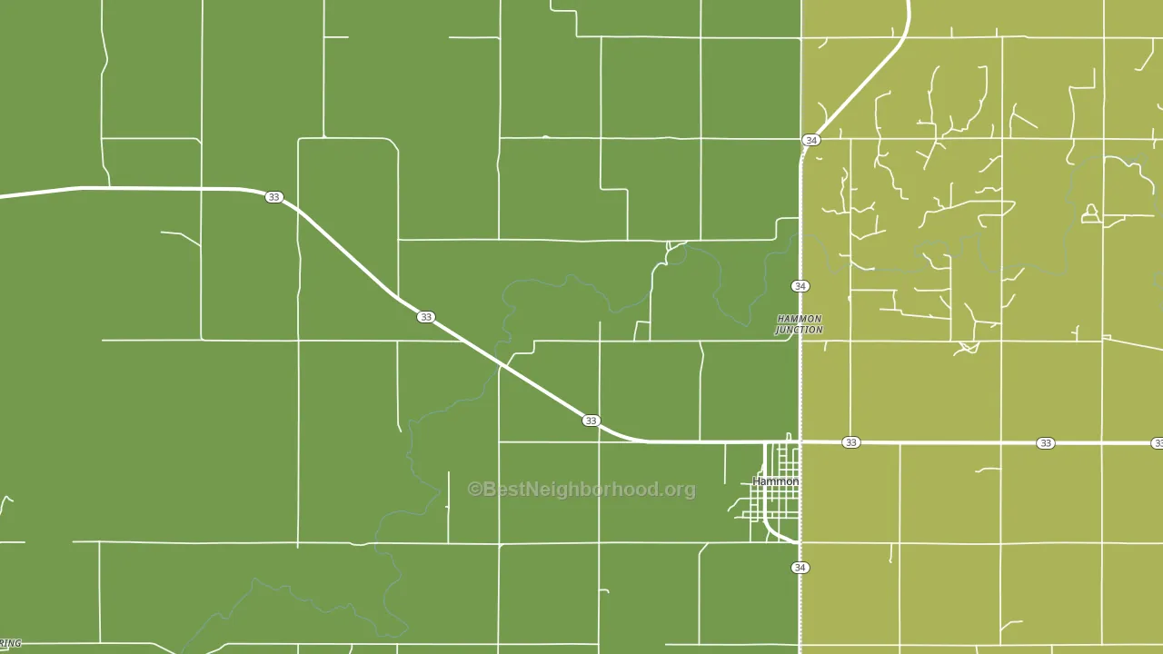 Moorewood, OK block-group voter-turnout map