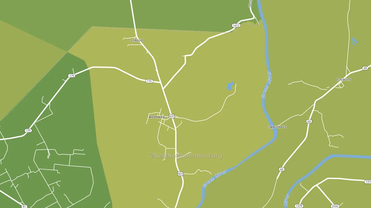 Moorman, KY block-group voter-turnout map