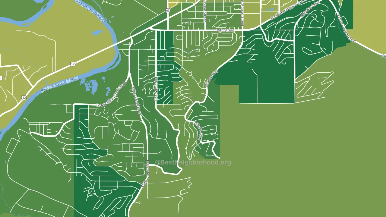 Moose Can Gully, Missoula, MT block-group voter-turnout map