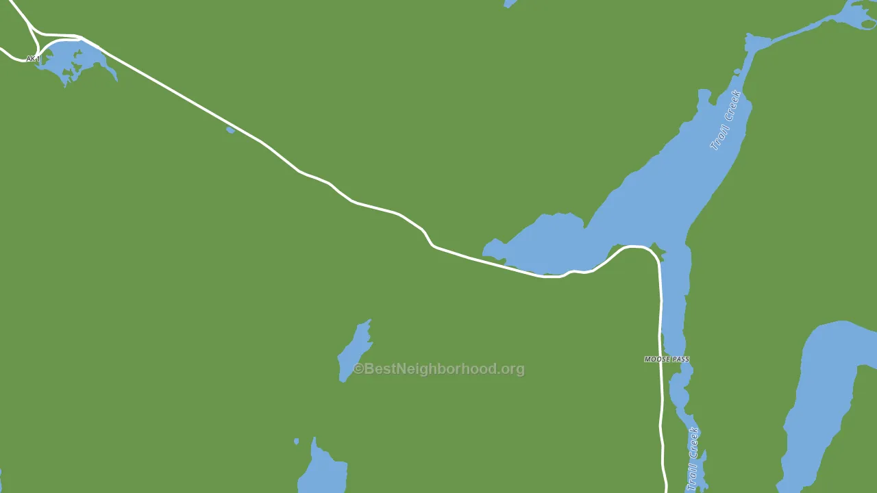 Moose Pass, AK block-group voter-turnout map