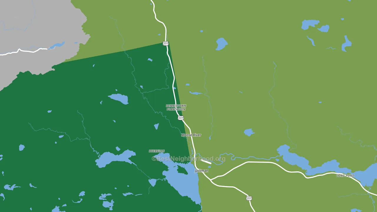 Moose River, ME block-group voter-turnout map