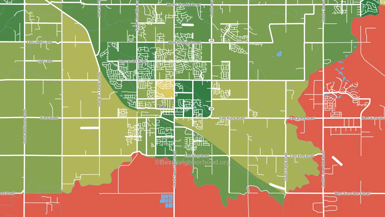 Mora, ID block-group voter-turnout map