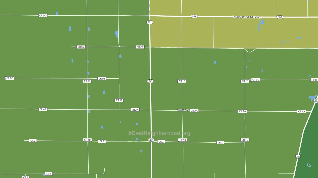 Morgan, CO block-group voter-turnout map