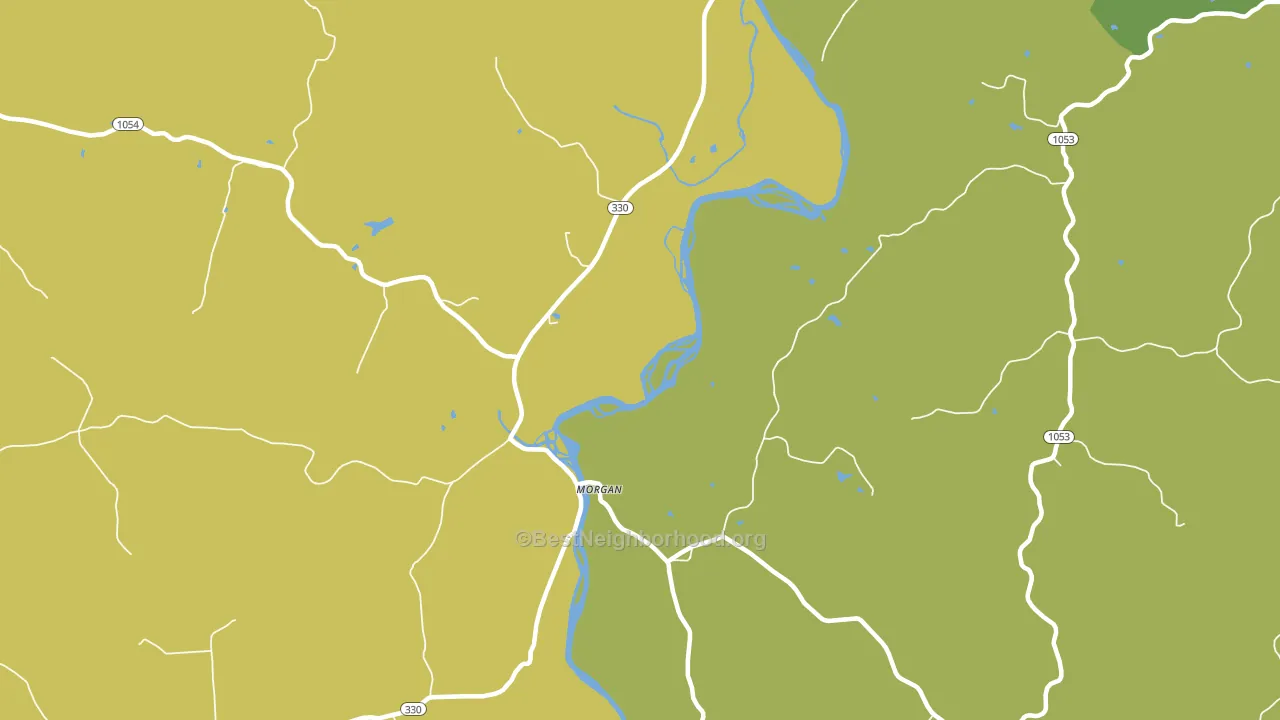Morgan, KY block-group voter-turnout map