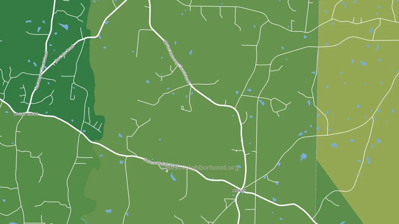 Moriah, NC block-group voter-turnout map