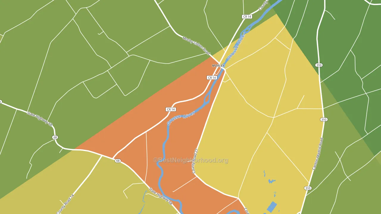 Morley, NY block-group voter-turnout map