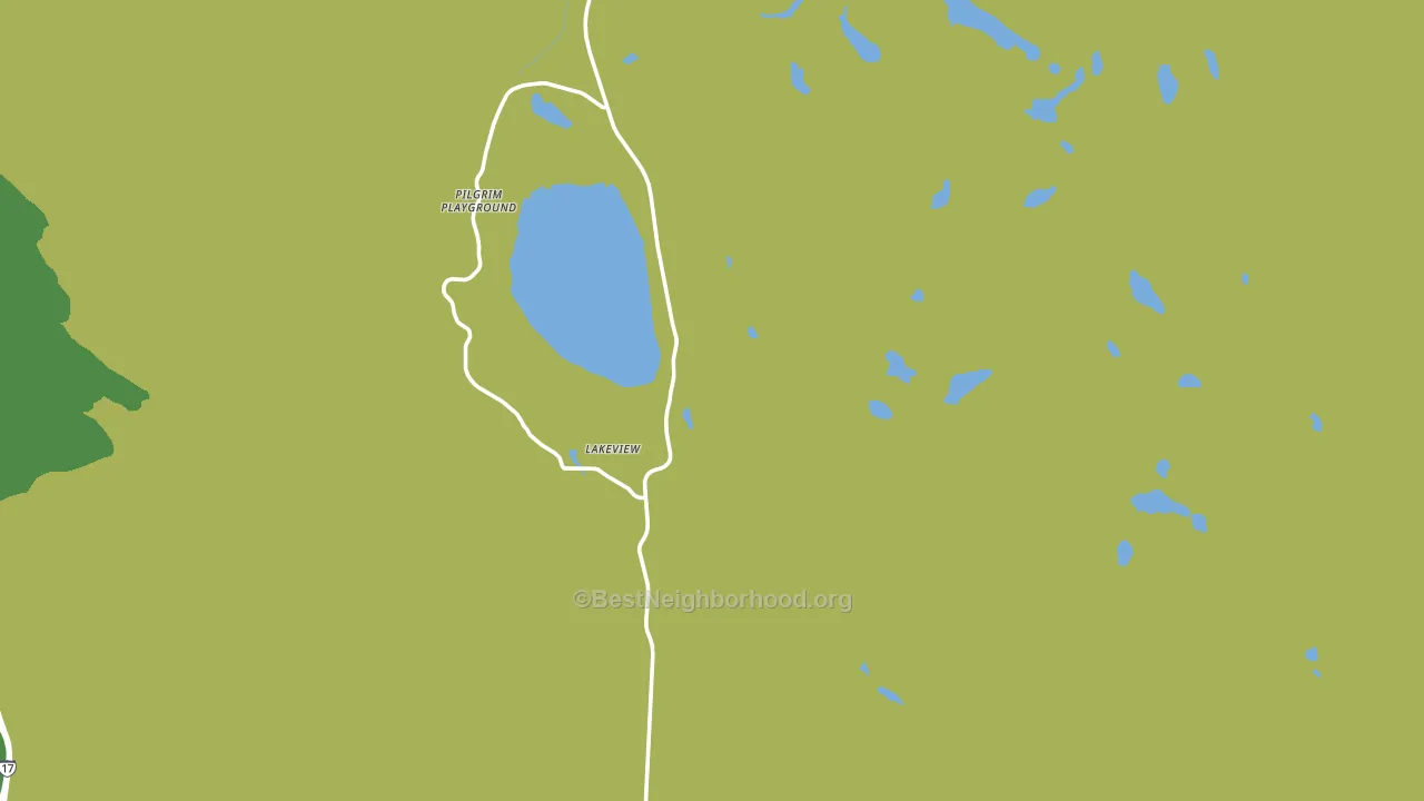 Mormon Lake, AZ block-group voter-turnout map