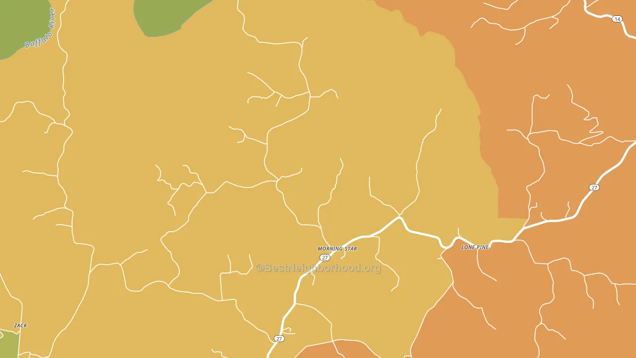 Morning Star, AR block-group voter-turnout map