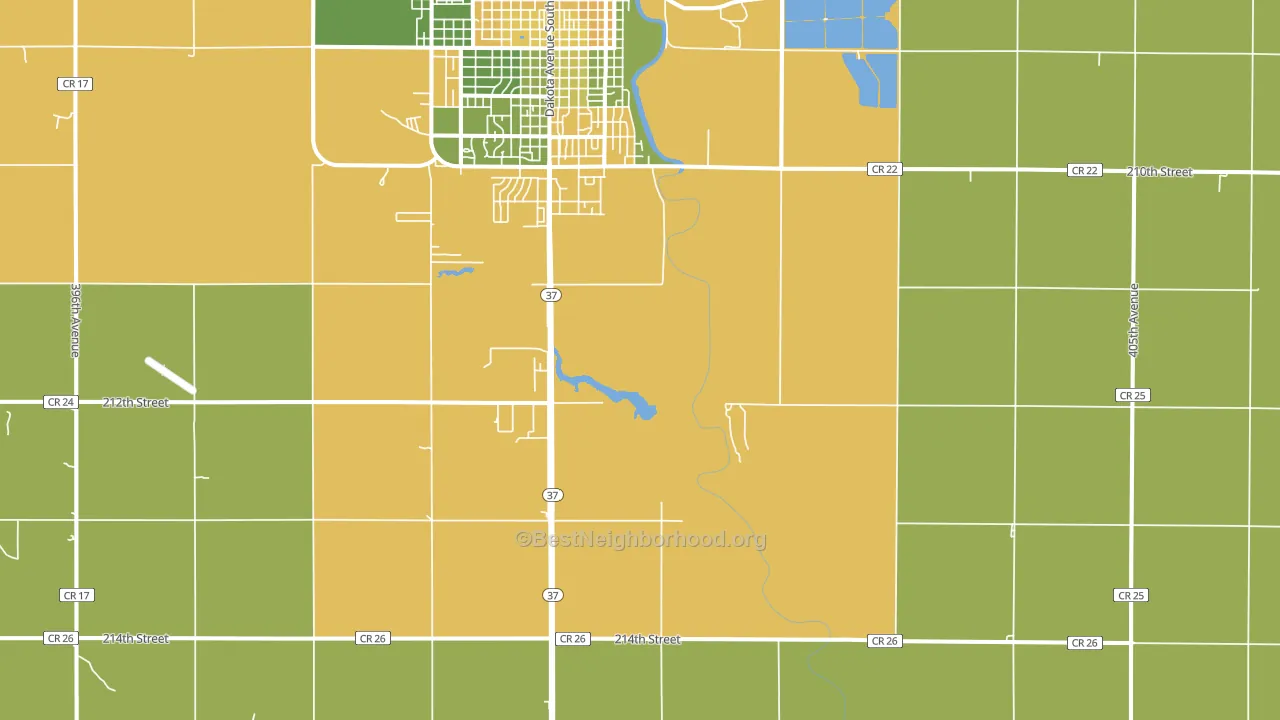 Morningside, SD block-group voter-turnout map