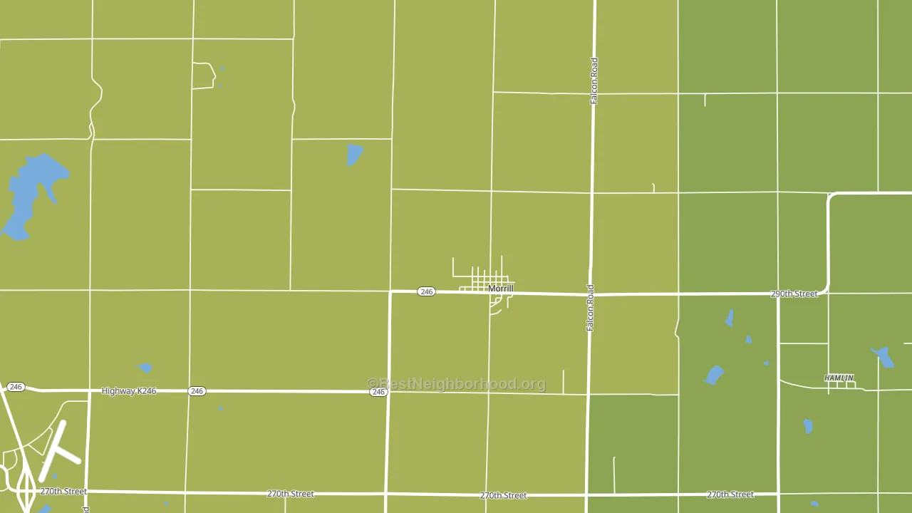 Morrill, KS block-group voter-turnout map