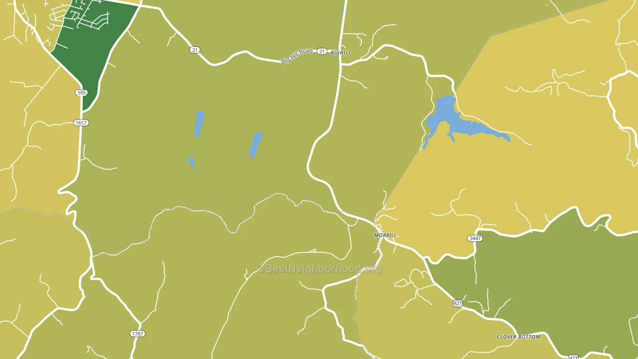 Morrill, KY block-group voter-turnout map
