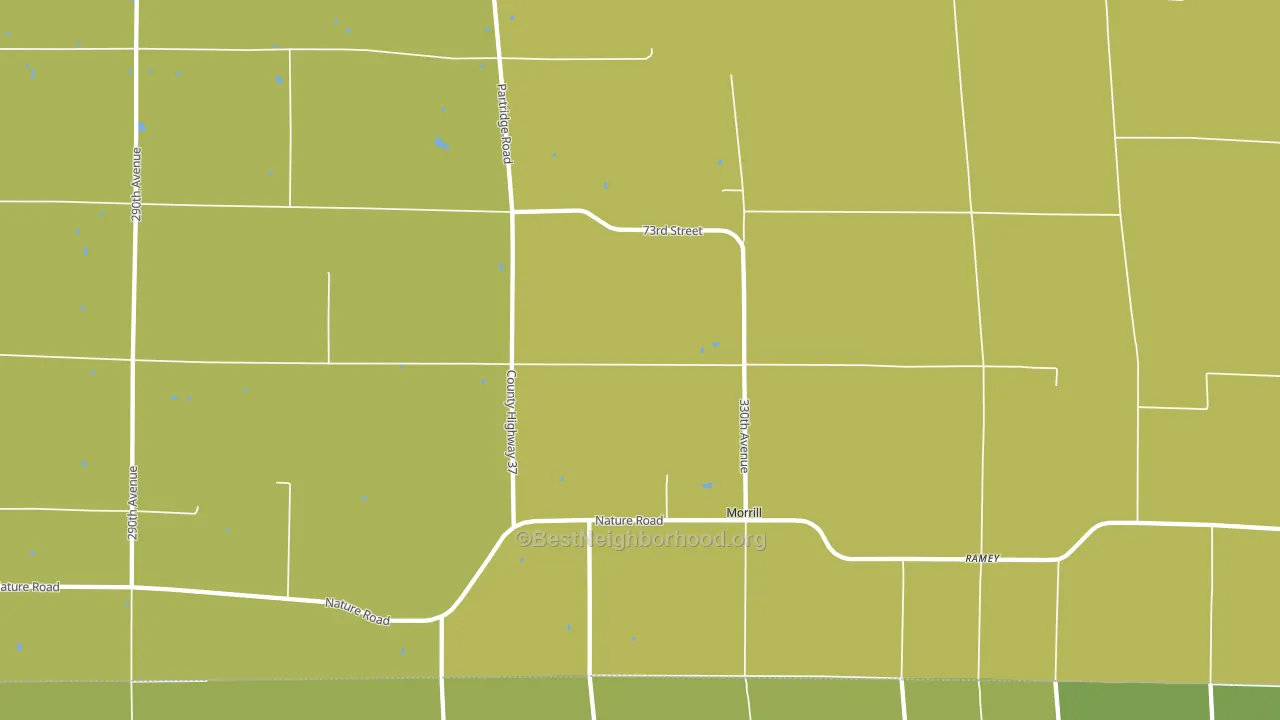 Morrill, MN block-group voter-turnout map