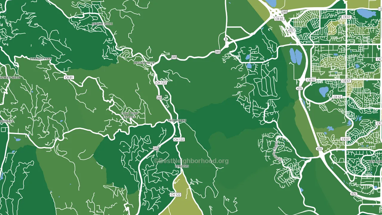 Morrison, CO block-group voter-turnout map