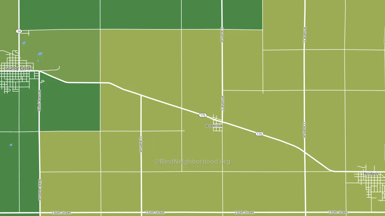 Morrison, IA block-group voter-turnout map
