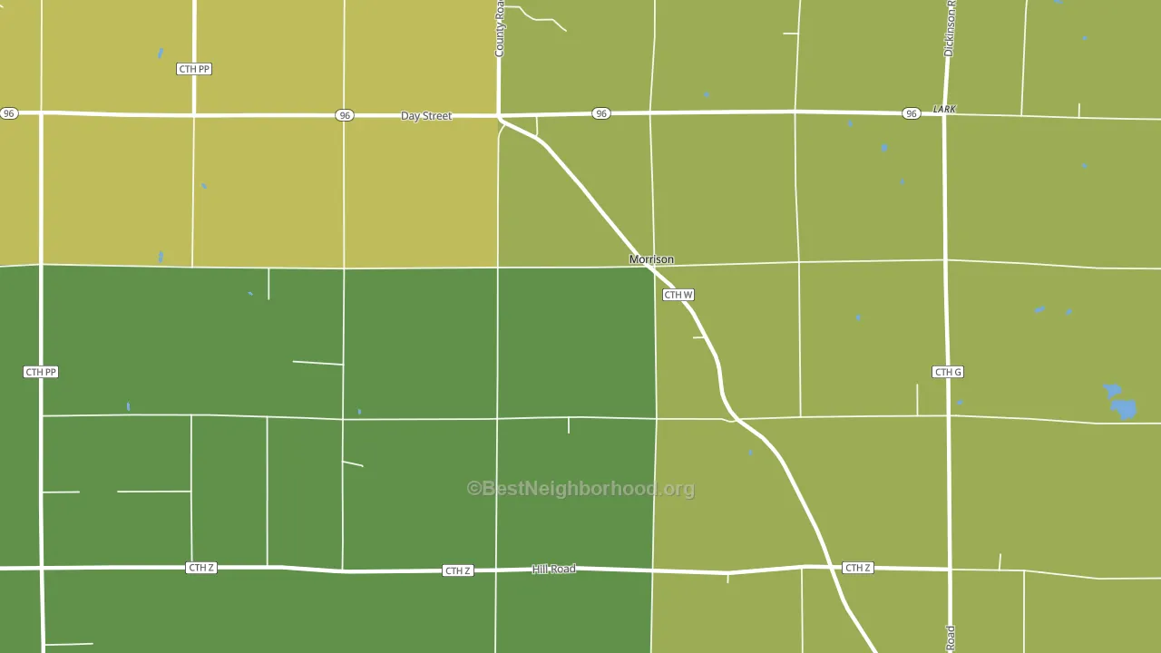 Morrison, WI block-group voter-turnout map