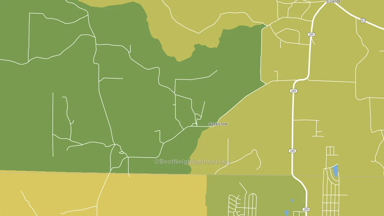 Morriston, AR block-group voter-turnout map
