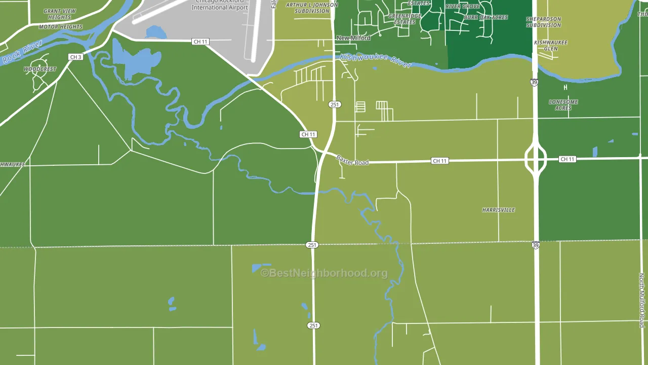 Morristown, IL block-group voter-turnout map