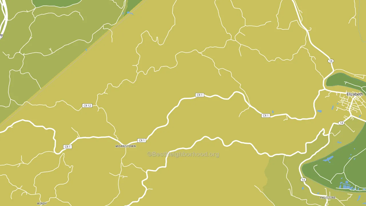 Morristown, WV block-group voter-turnout map