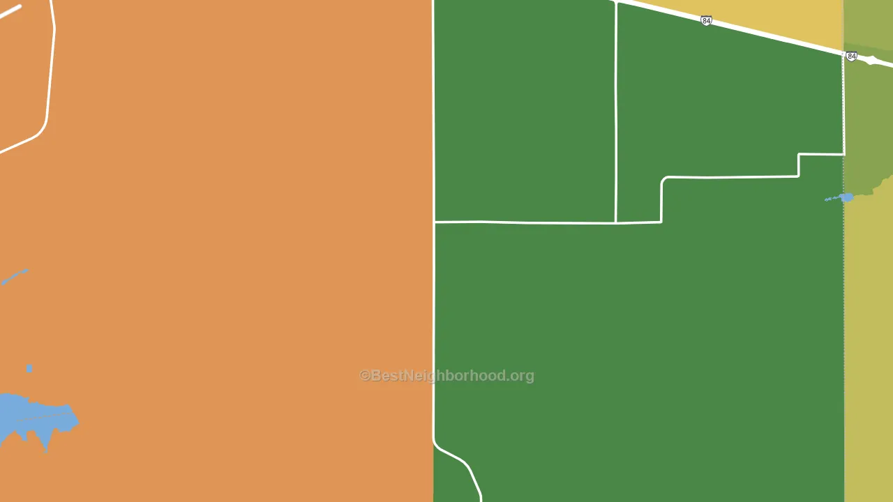Morrow County, OR block-group voter-turnout map