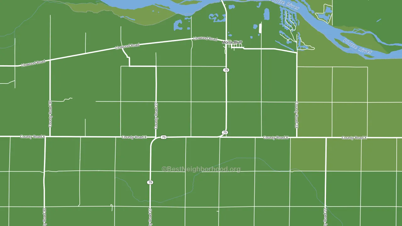 Morse Bluff, NE block-group voter-turnout map