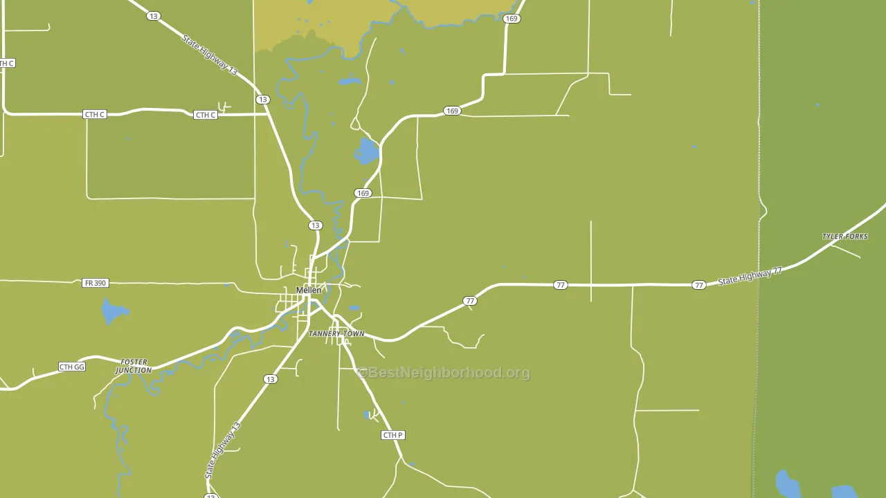 Morse, WI block-group voter-turnout map