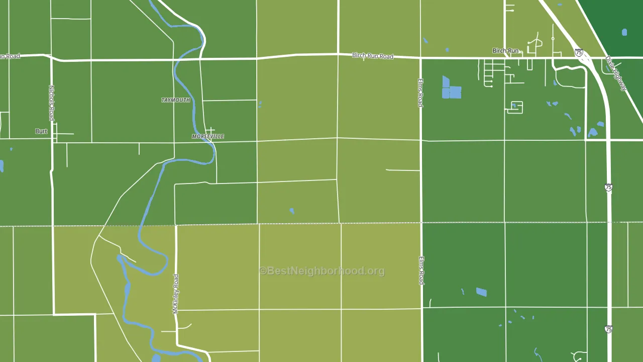 Morseville, MI block-group voter-turnout map