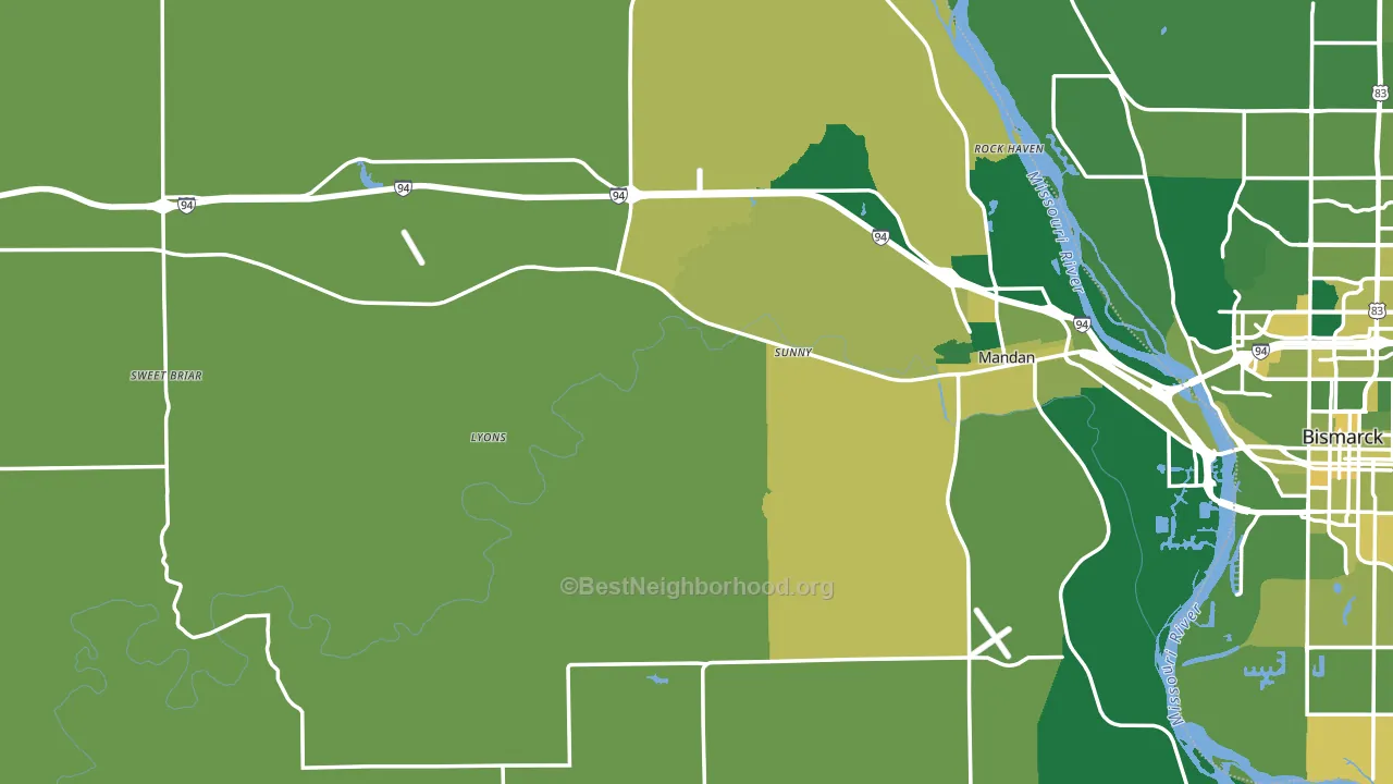 Morton County, ND block-group voter-turnout map