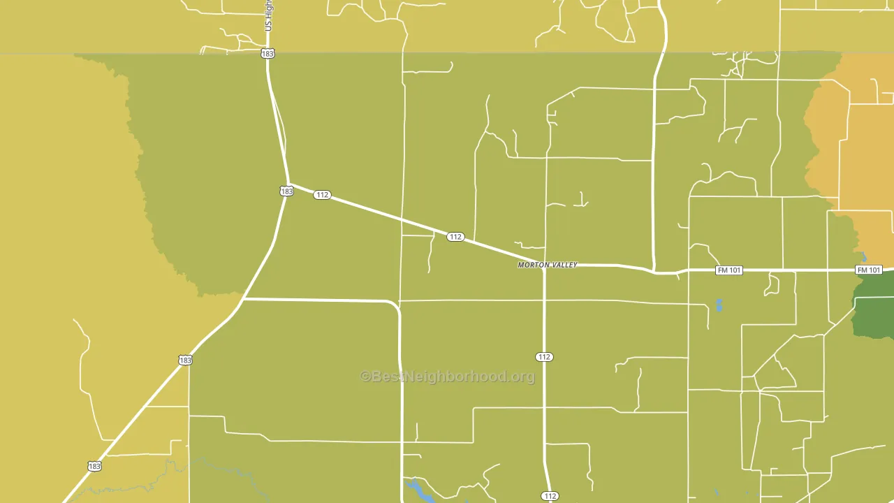 Morton Valley, TX block-group voter-turnout map