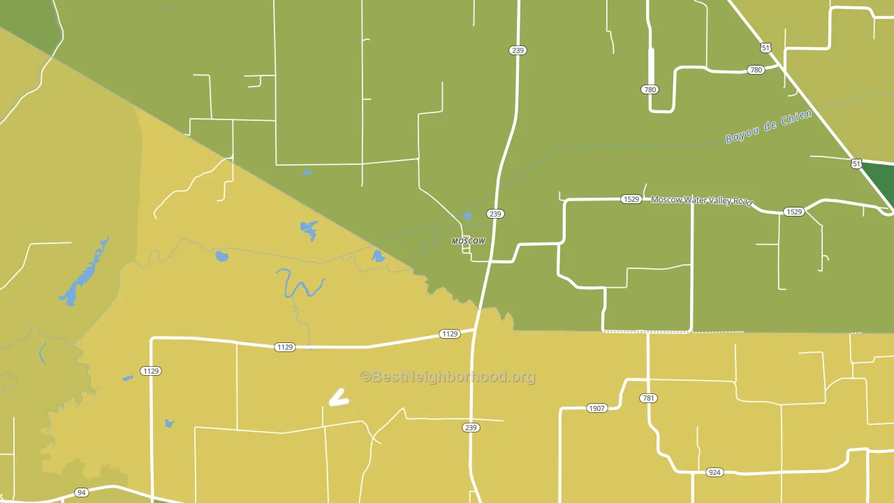 Moscow, KY block-group voter-turnout map