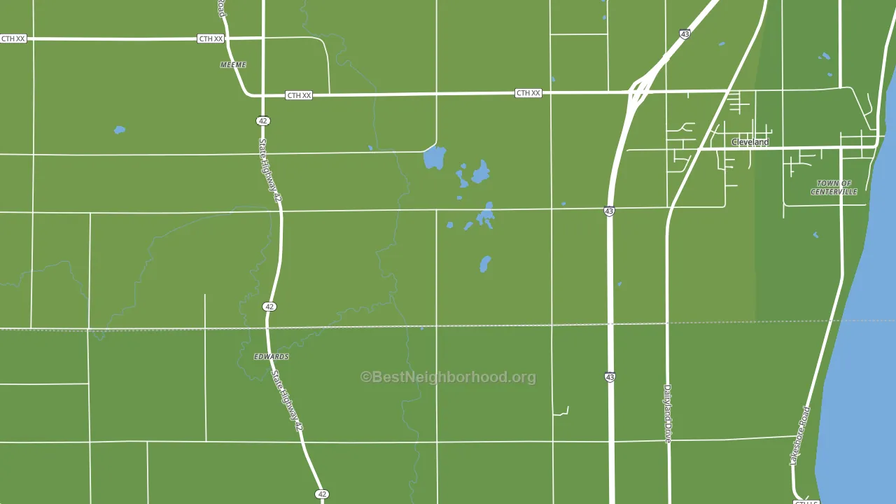 Mosel, WI block-group voter-turnout map
