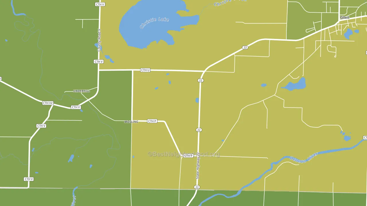 Mosling, WI block-group voter-turnout map