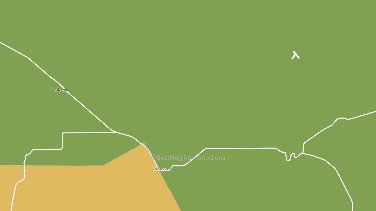 Mosquero, NM block-group voter-turnout map