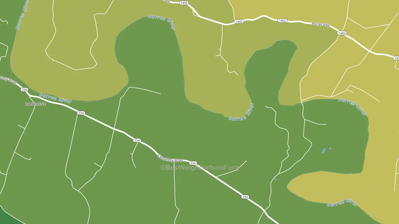 Motley, KY block-group voter-turnout map