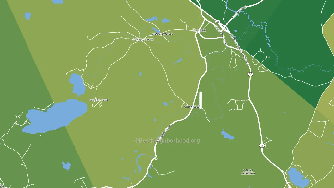 Moultonville, NH block-group voter-turnout map