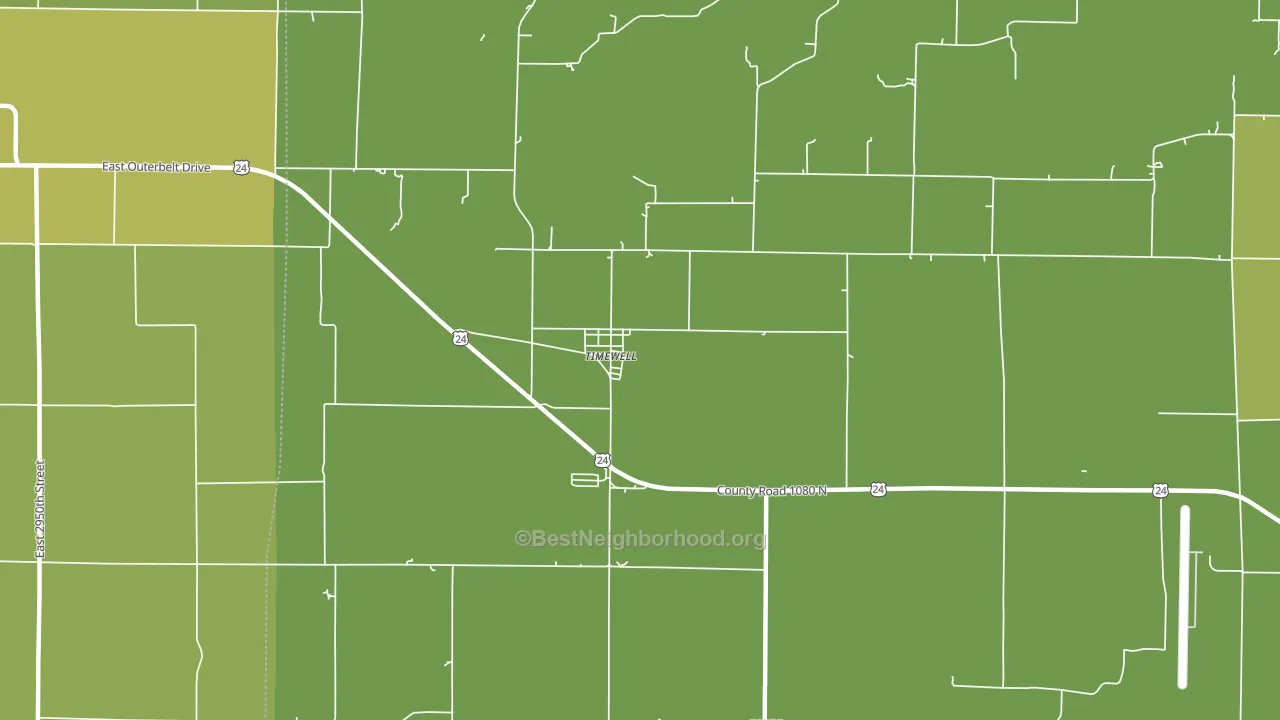 Mound Station, IL block-group voter-turnout map