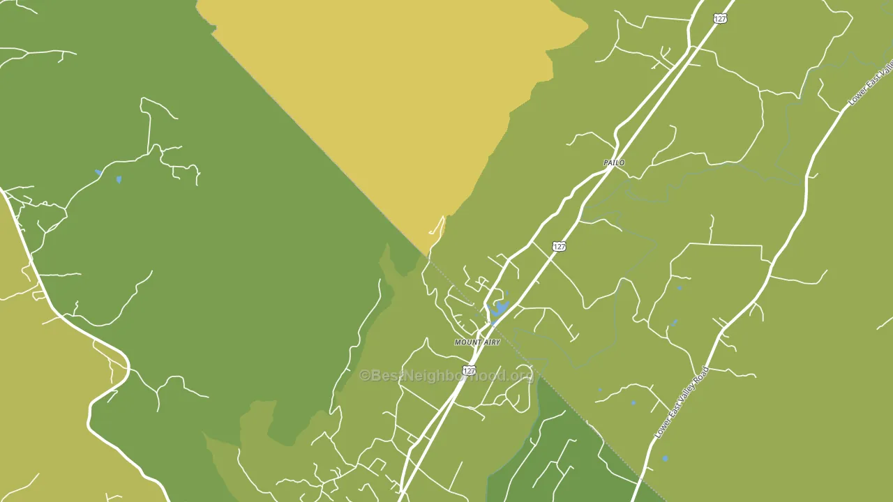 Mount Airy, TN block-group voter-turnout map