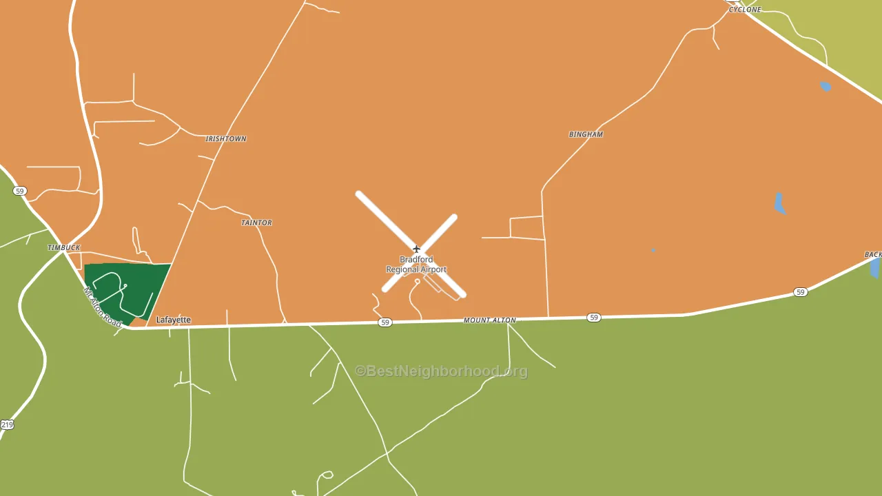 Mount Alton, PA block-group voter-turnout map
