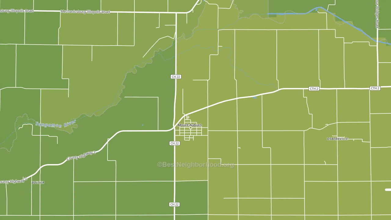 Mount Auburn, IL block-group voter-turnout map