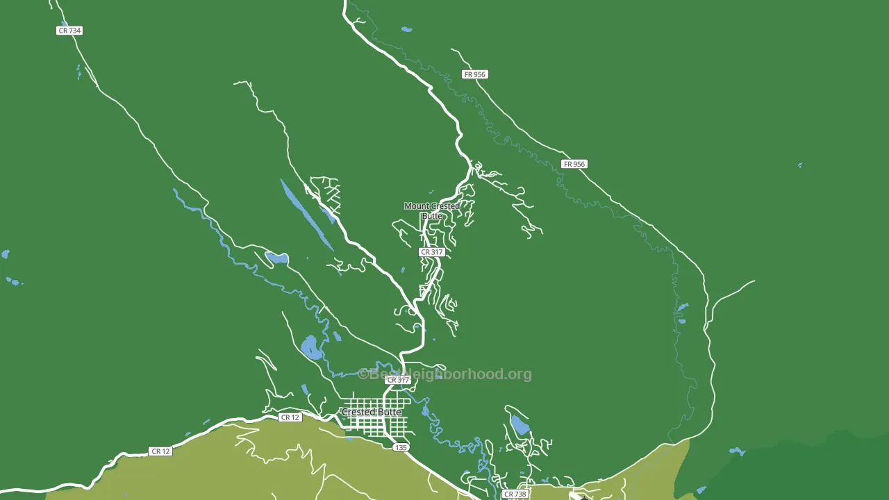 Mount Crested Butte, CO block-group voter-turnout map