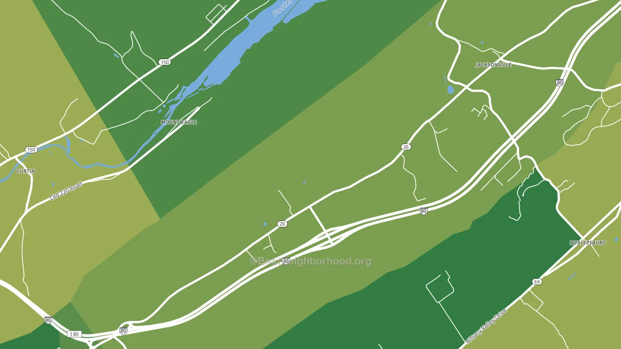 Mount Eagle, PA block-group voter-turnout map