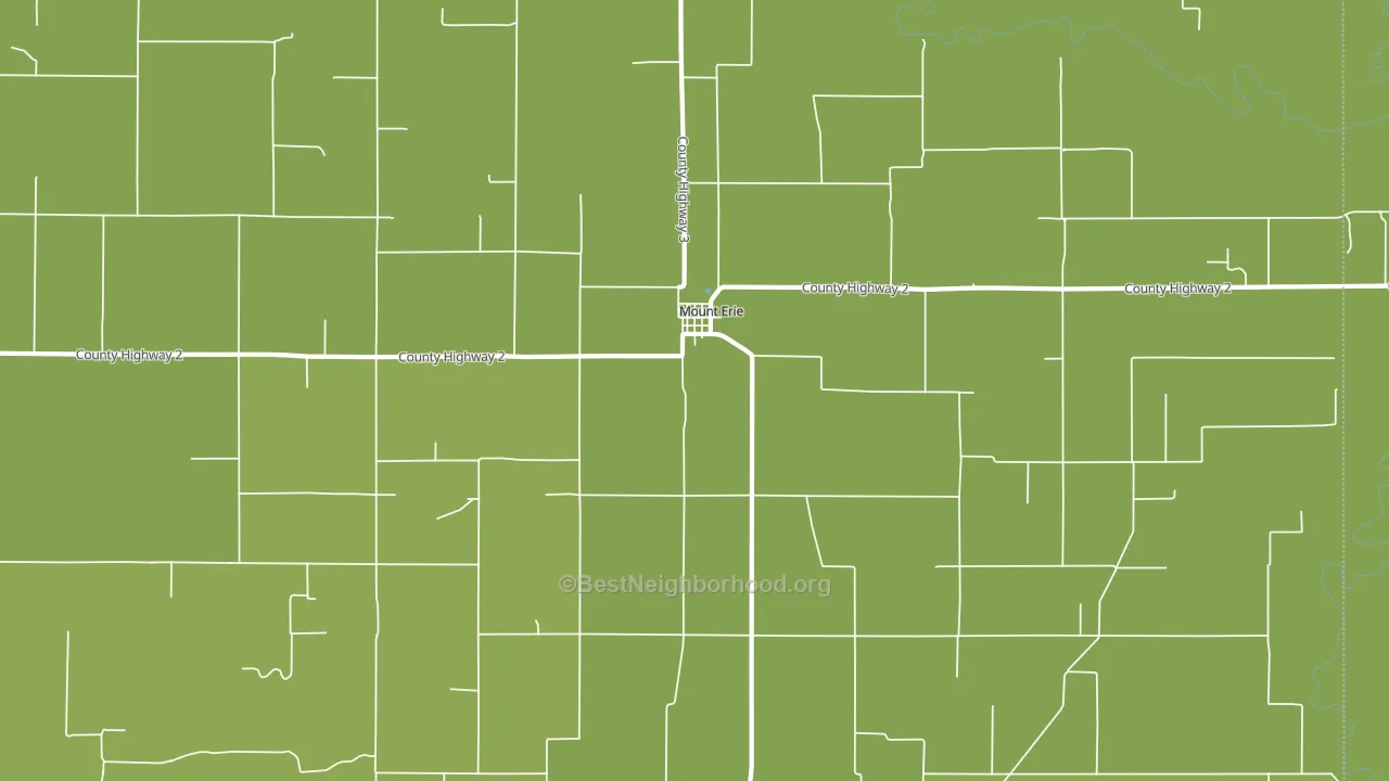 Mount Erie, IL block-group voter-turnout map