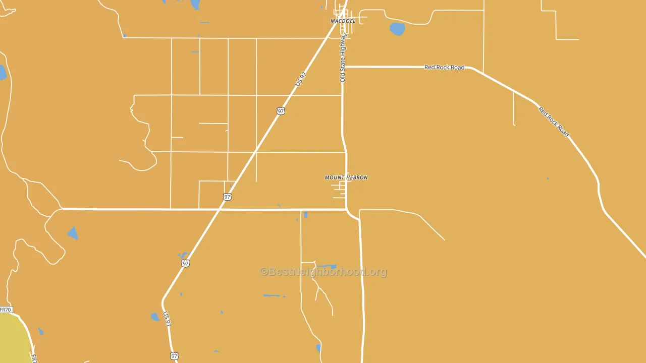 Mount Hebron, CA block-group voter-turnout map