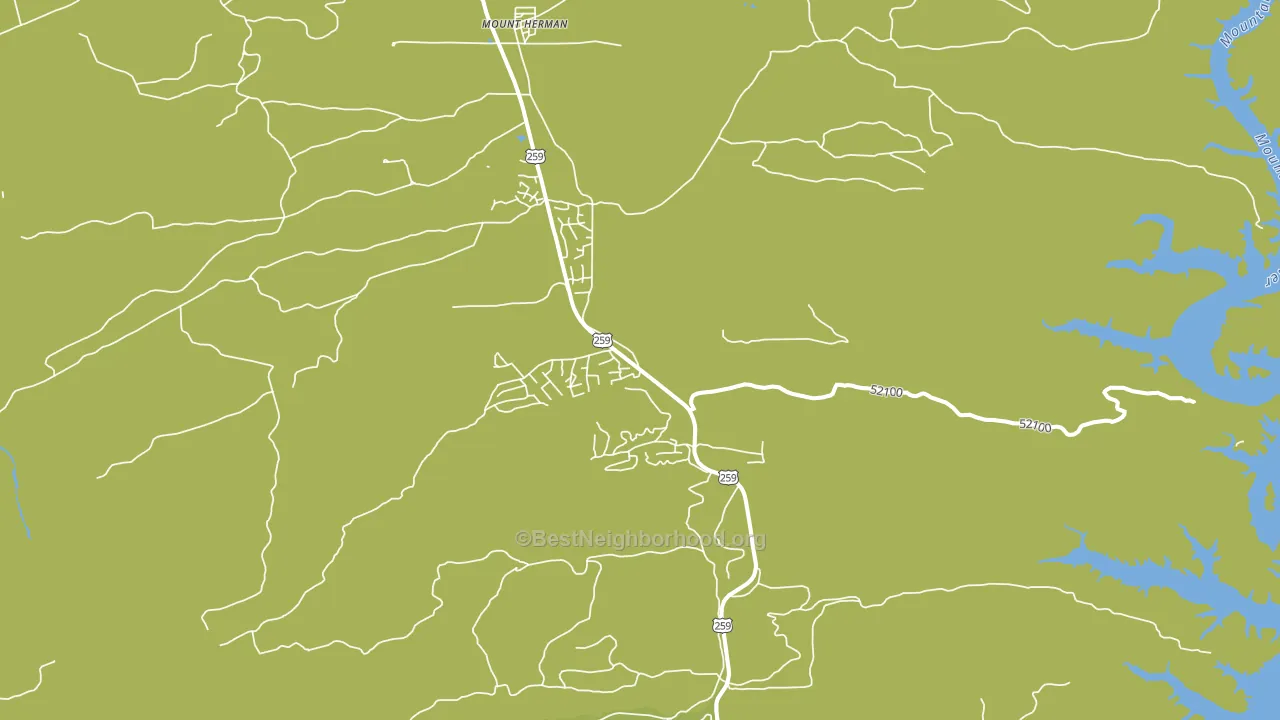 Mount Herman, OK block-group voter-turnout map